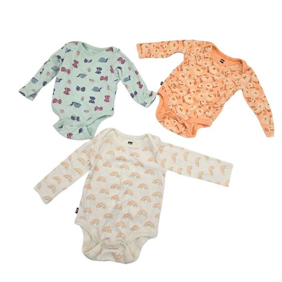 Tea Collection Baby Girl 6 to 9 Month Onesie Bodysuit Set - Picture 1 of 11